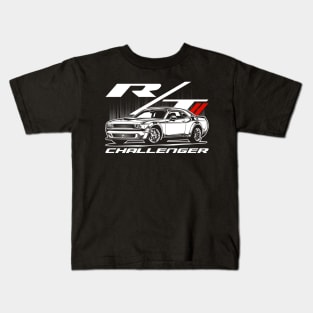 Challenger R/T (White Print) Kids T-Shirt